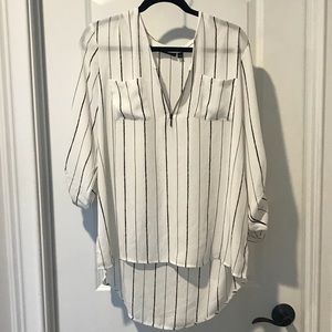 Hi-Low Striped Shirt